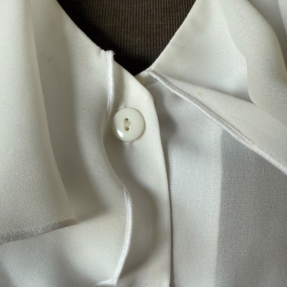 Unique Vintage 90s Burgundy Velvet Ruffle Blouse Dress - Picture 8 of 9